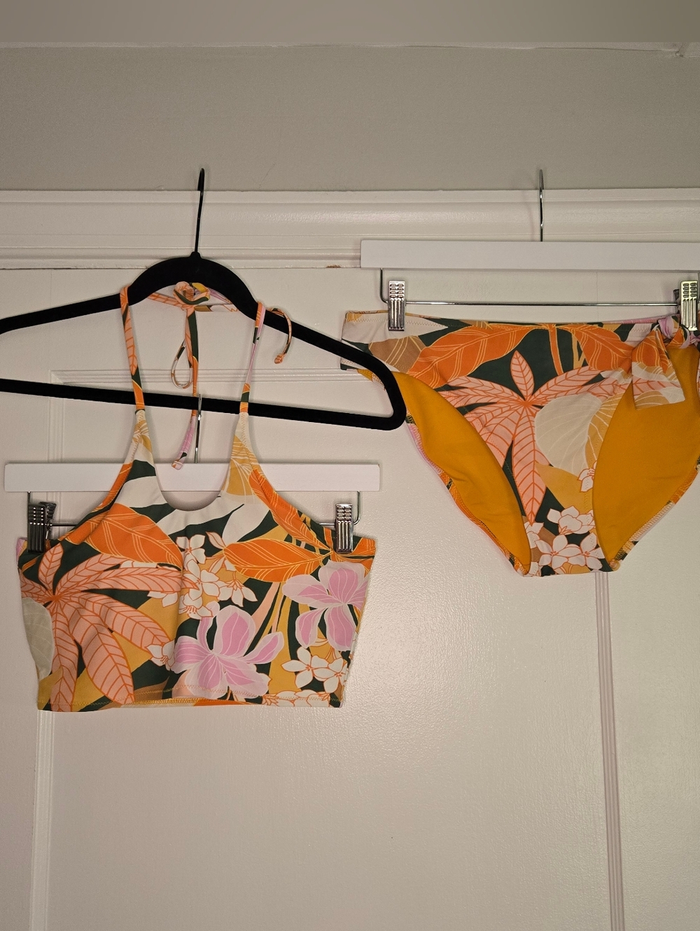 Aerie Bandeau Dark Algae Pattern Bikini - Women's Medium